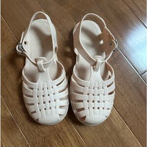 Size 13 Little Kids’ Beige Fisherman Sandals - Classic Woven Design